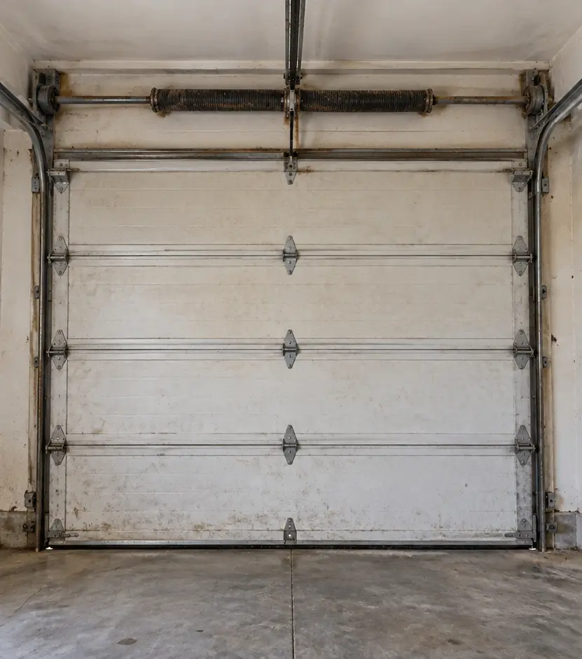 garage door before maintenance