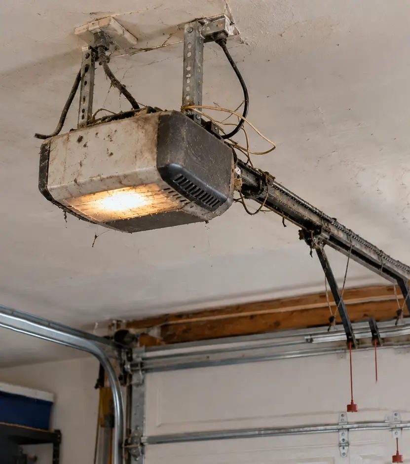 Garage door technician providing service in Tomball TX